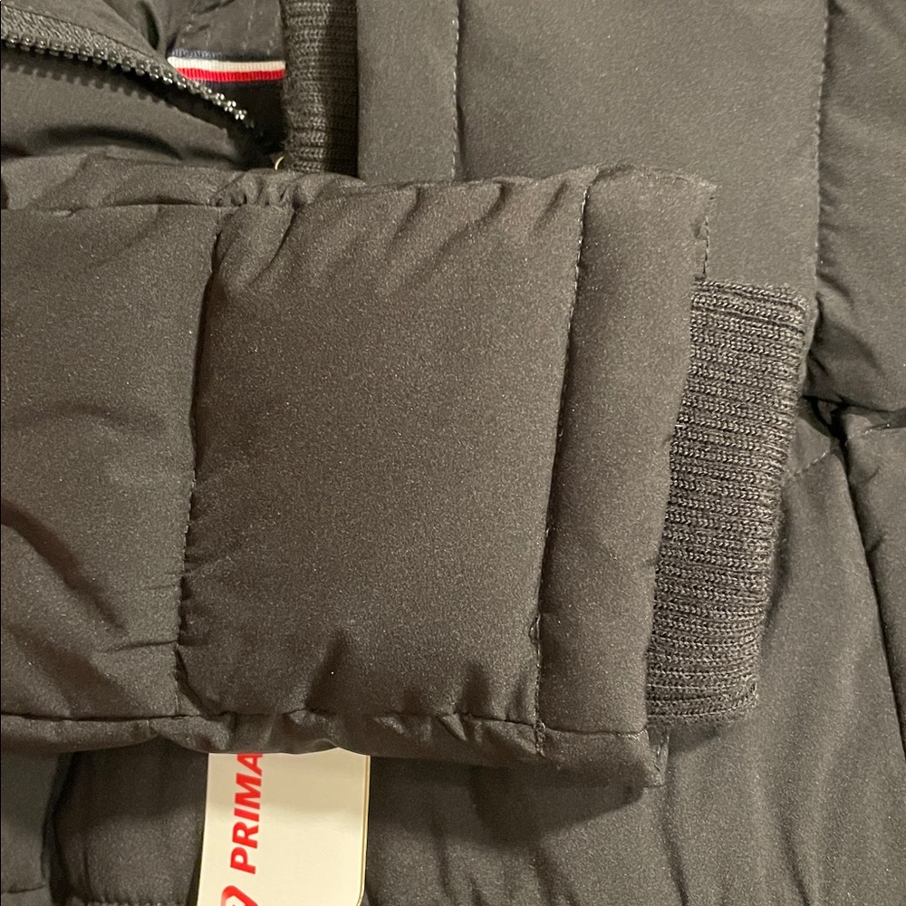 Tommy Hilfiger TH Flex Black Winter Jacket Removable Faux Fur Hood adj waist - Picture 5 of 14